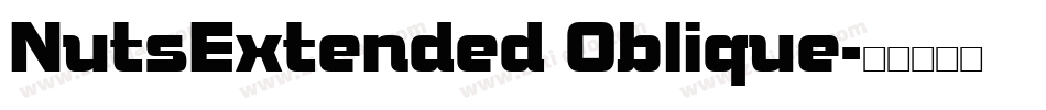 NutsExtended Oblique字体转换